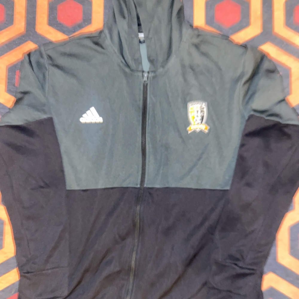 Adidas Two-Tone Black and Gray Hoodie indiana Hoosiers